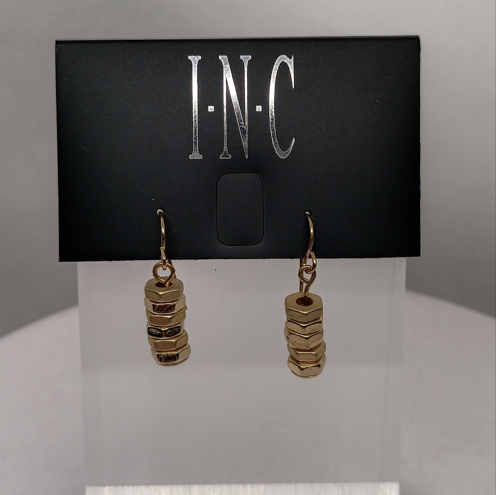 INC Bolt Style Gold Tone Earrings